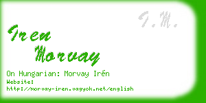 iren morvay business card